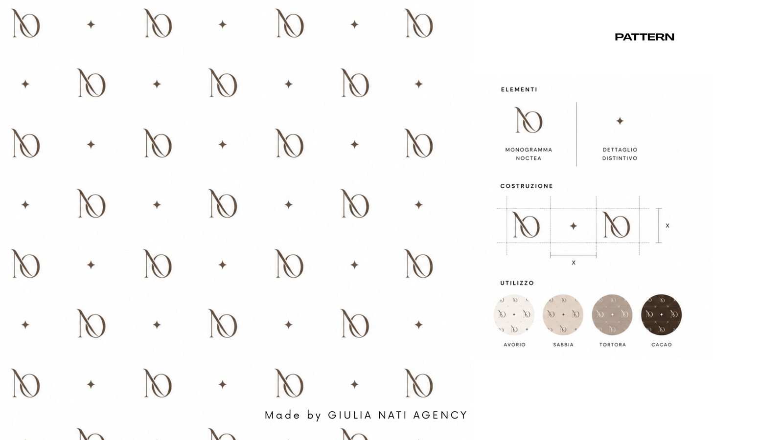 NOCTEA monogram pattern