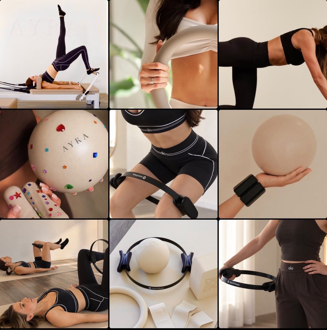 Feed Instagram curato dalla Giulia Nati Agency: Studio di pilates