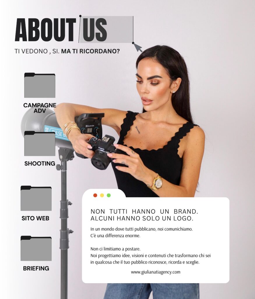 Grafica GNA con una fotografa e cartelle di progetto